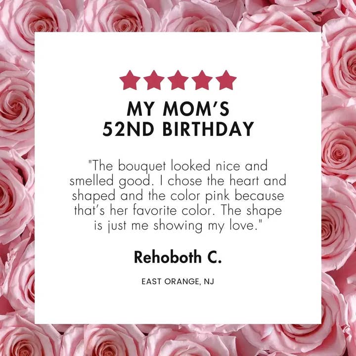 Rose Forever – wholesale Dried/pressed flowers – 9 Pink Roses Velvet Eternity Roses Bouquet Box3