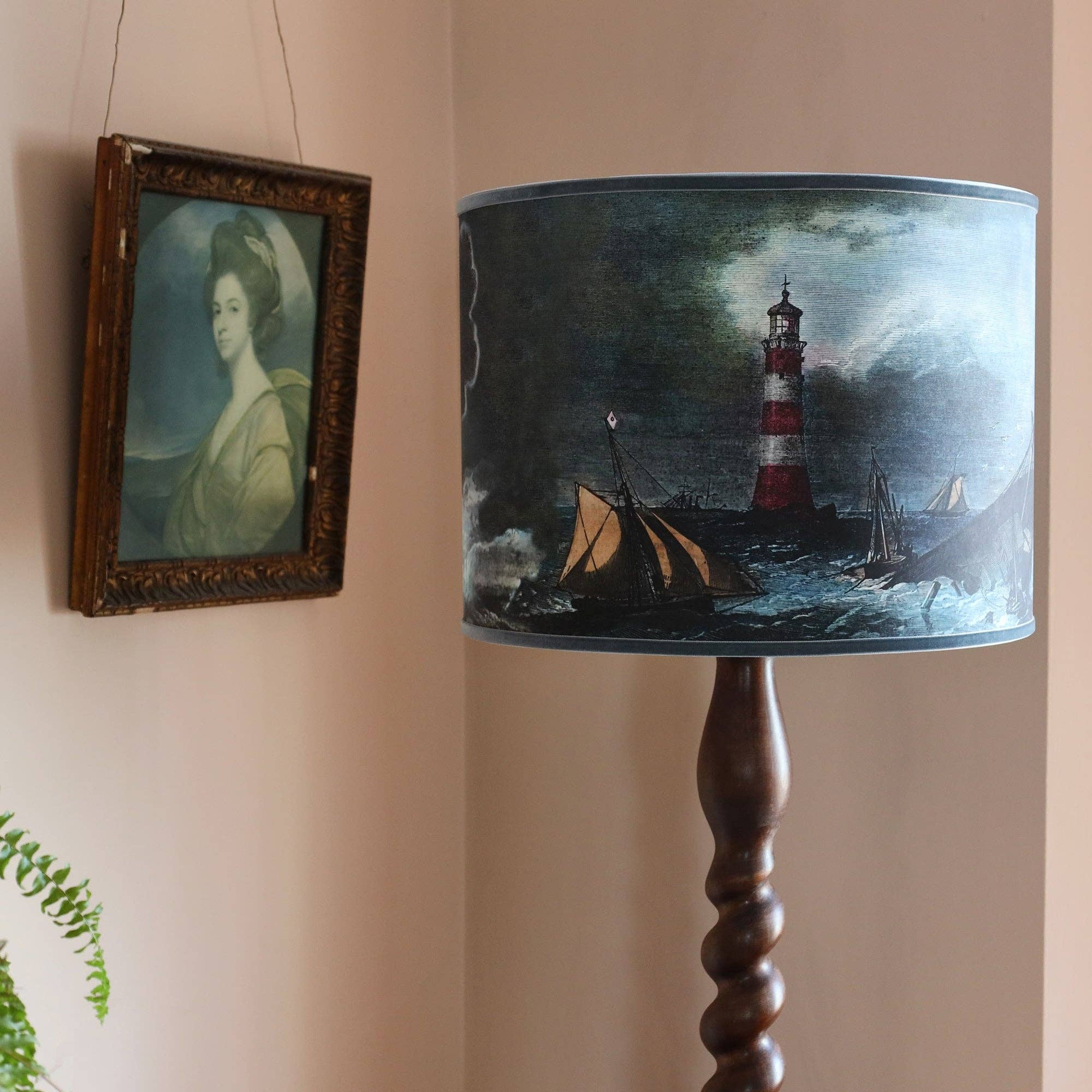 Cream Cornwall - Wholesale Lamp Shade - Shipwreck Lighthouse Lampshade1