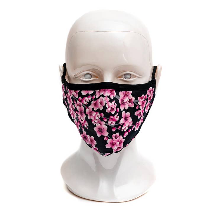 Modgy - Wholesale Protective Face Mask/Shield - Cherry Blossom Fashion Mask3