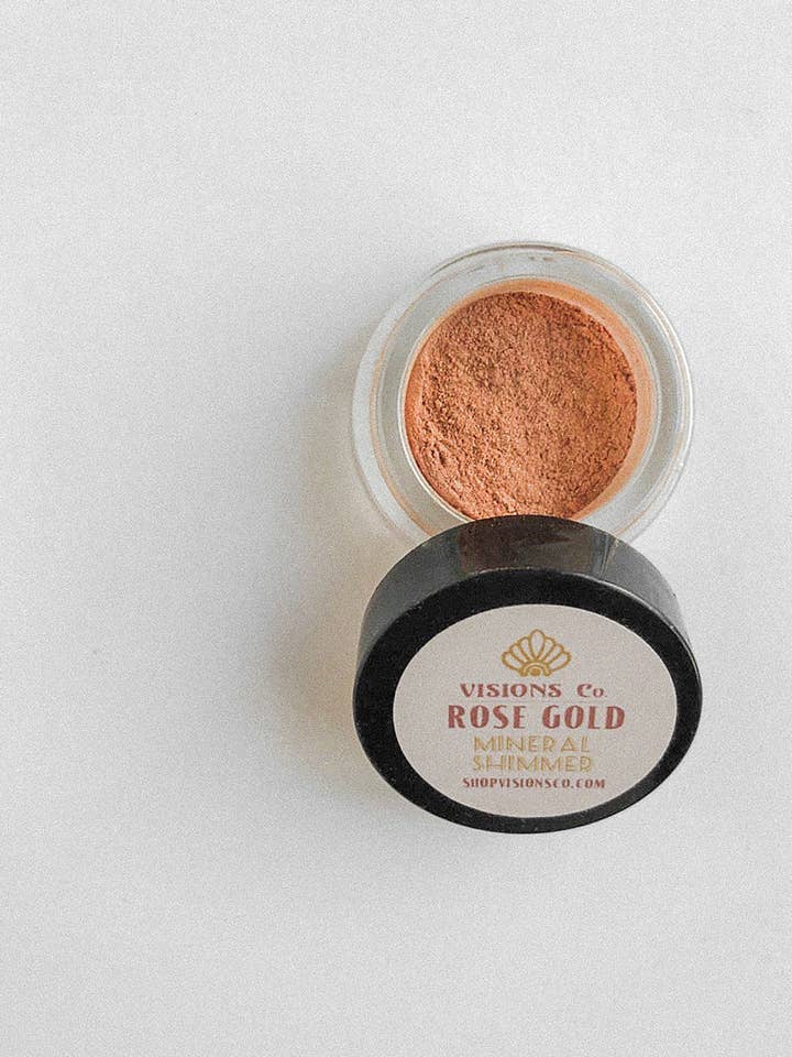ROSE GOLD SHIMMER | Mica Mineral Makeup + Shimmer for wholesale by Visions Co.