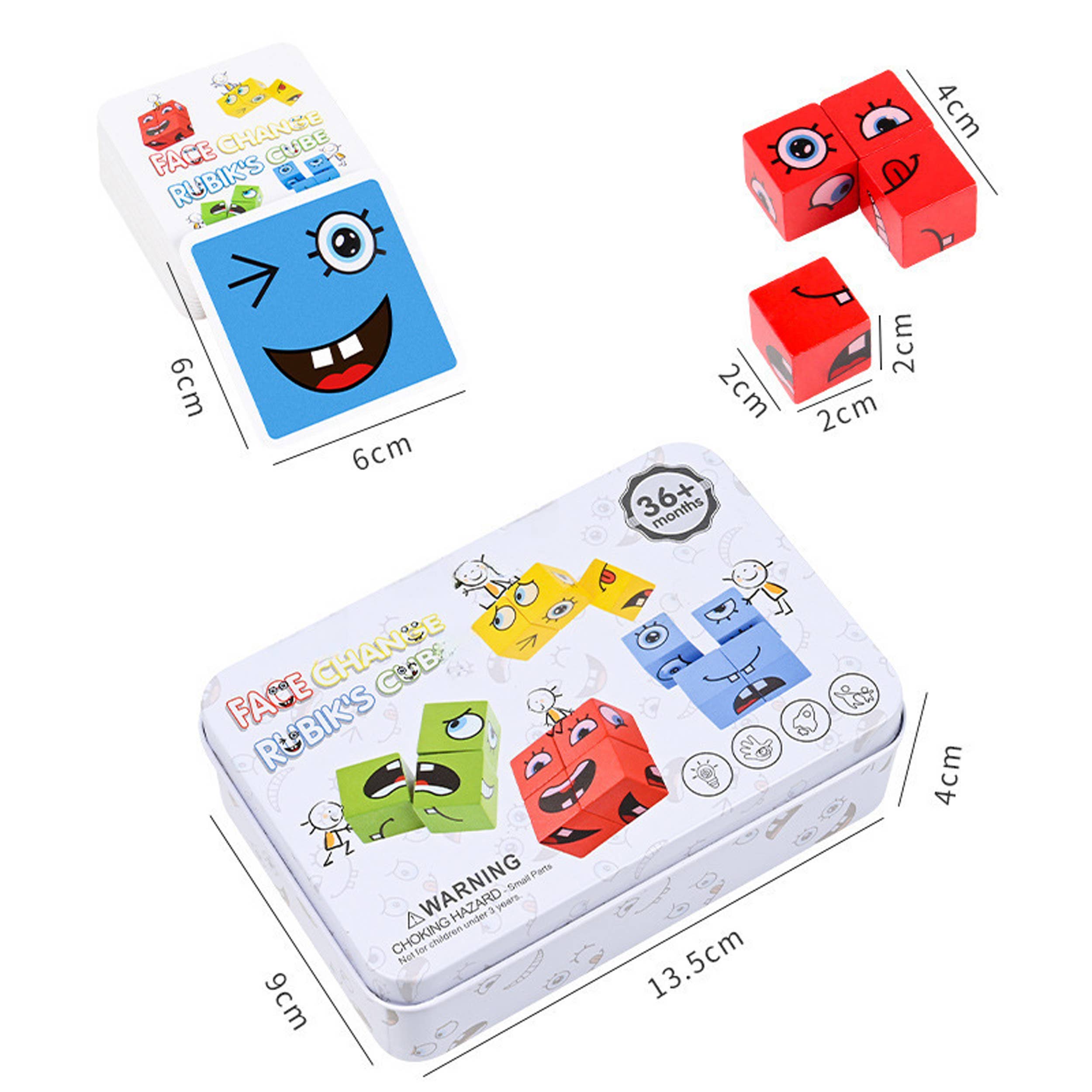 Pagdee Kids Juniors - Wholesale Blocks - Kids Baby - Holiday Décor Face Changing Cube Building Blocks Toys3