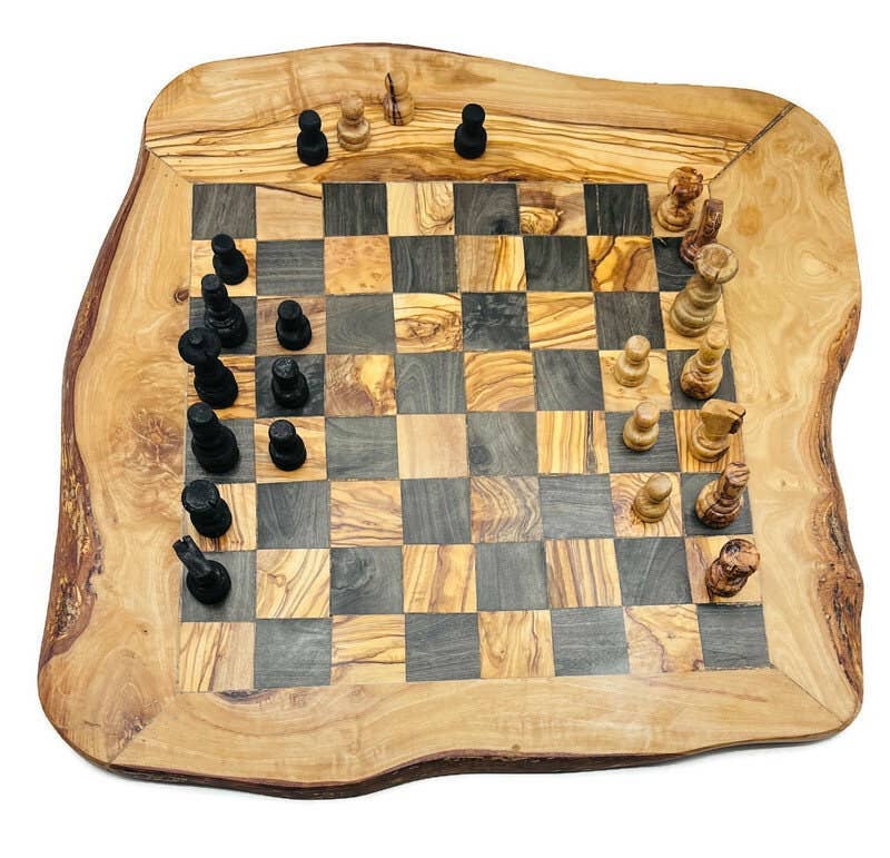 Bearthy - Wholesale Board Game - Olive Wood Handmade Large Unique Chess Board Gift6