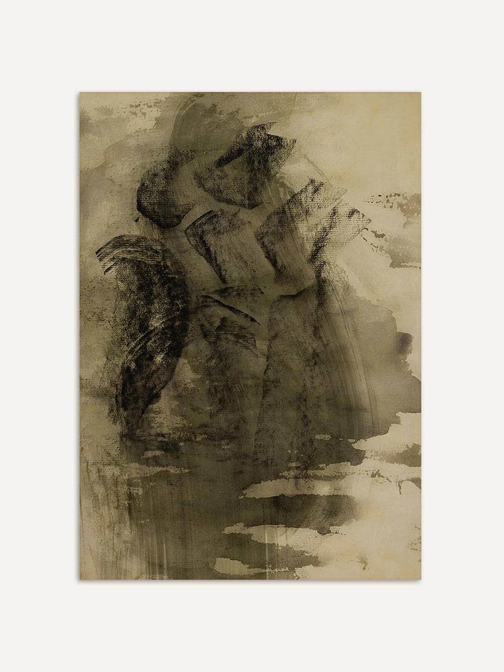 Modern Antique Prints - Wholesale Art Print - Distant Echo – Abstract Wabi-Sabi Art Print0