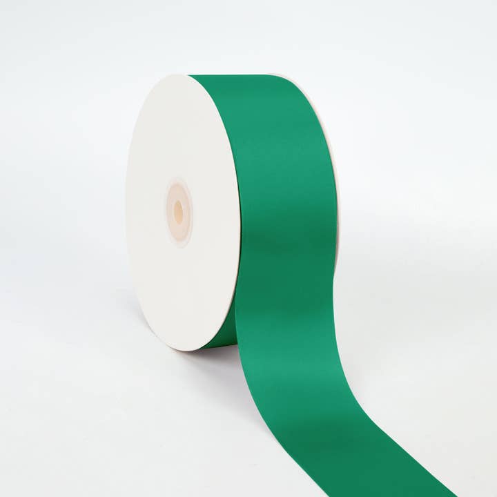 LA Ribbons Wholesale - Wholesale Ribbon - Gift Wrapping - Double Face Satin Ribbon | Forest Green (587)6