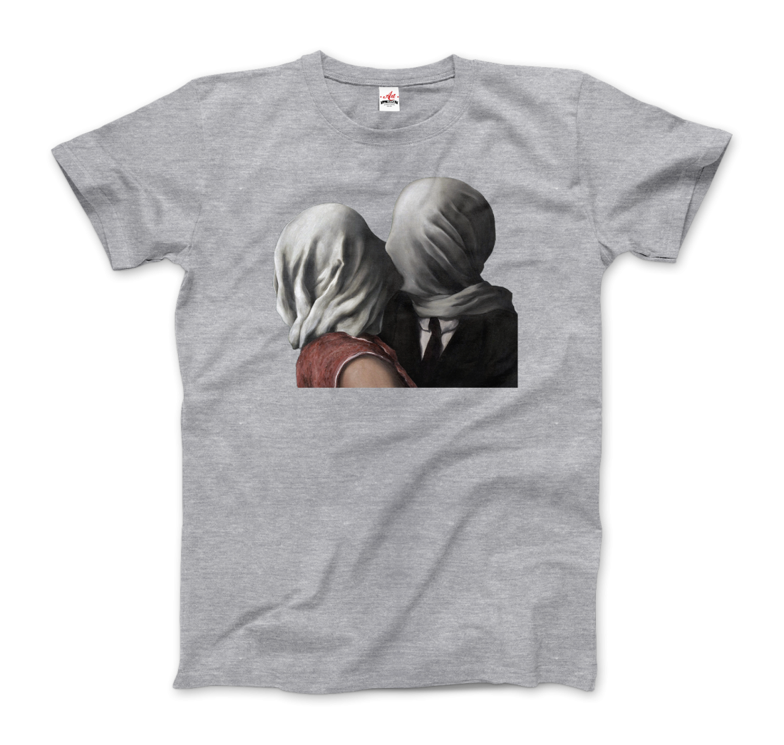 Art-O-Rama Shop - Vente T-shirt à imprimés – unisexe - T-shirt avec œuvre The Lovers II (1928) de René Magritte9