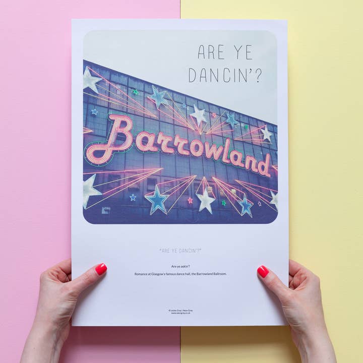 Scottish Banter Print Barrowland Ballroom for wholesale by Neon Gray