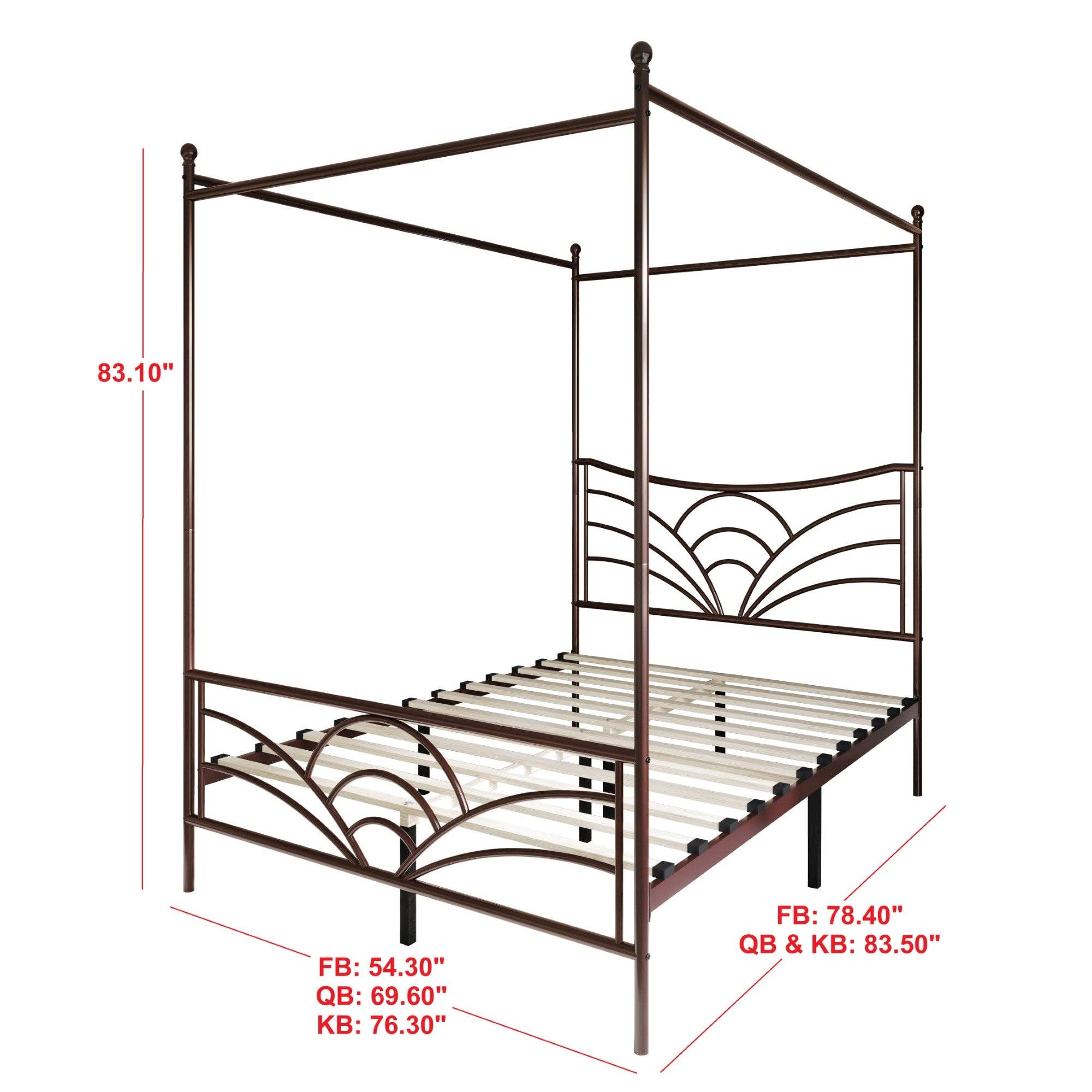 Home Design - Wholesale Bed - Home Design Denver Metal Canopy Bed Frame For Adult6