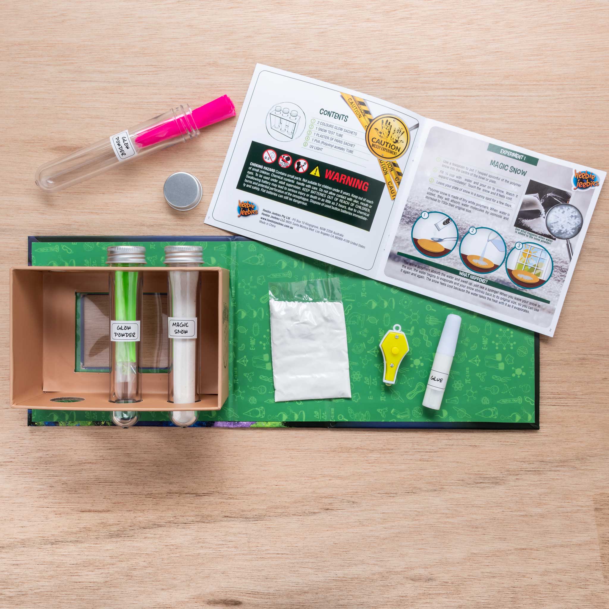 Heebie Jeebies USA - Wholesale DIY Craft Kit - Kids - Luminescent Lab Glow Science Chemistry9