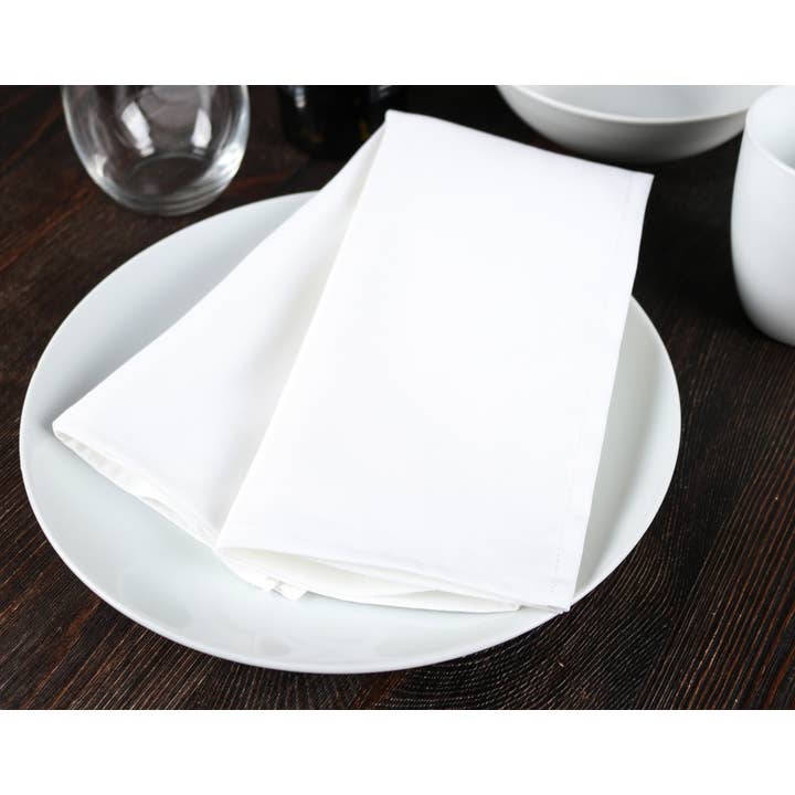 Arkwright Home - Wholesale Dinner & Cloth Napkin - 25 Pack of Poly Spun Solid Cloth Dinner Napkins - 20 x 20 in8