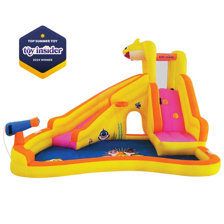 Funormous - Wholesale Inflatables - Baby Shark Inflatable Water Slide with Pool1