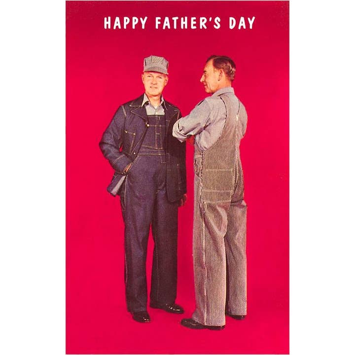 Found Image Press - Wholesale Sticker - Sticker DD-156 Men in Overalls