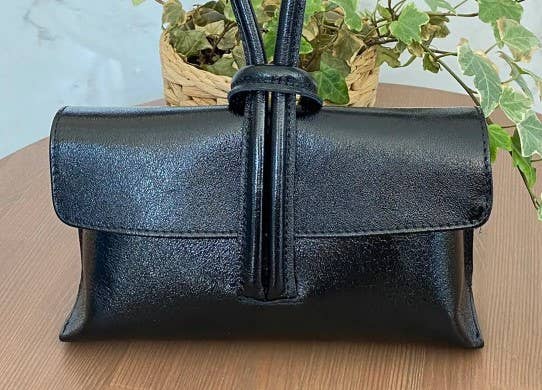 JIJOU CAPRI - Wholesale Clutch Bag - Women's - BETTY Italian Metallic Leather Crossbody Bag  JIJOU CAPRI0