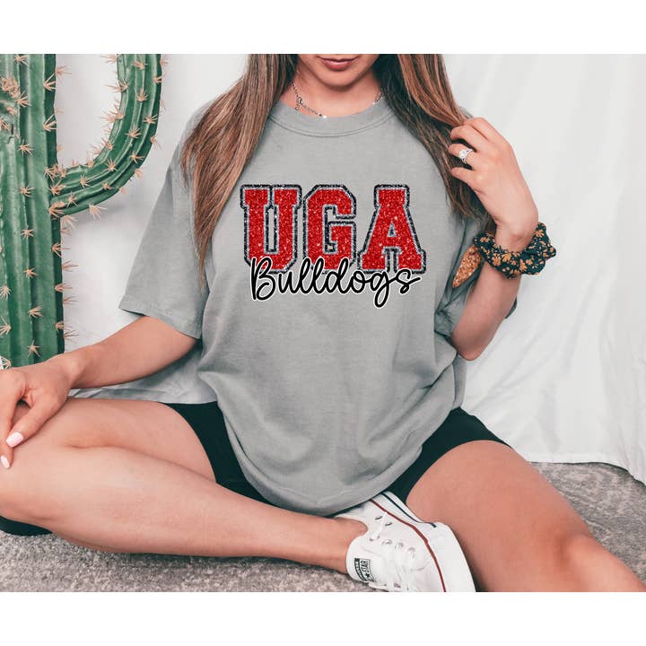 UGA Bulldogs Faux Glitter for wholesale by Simply You Customs