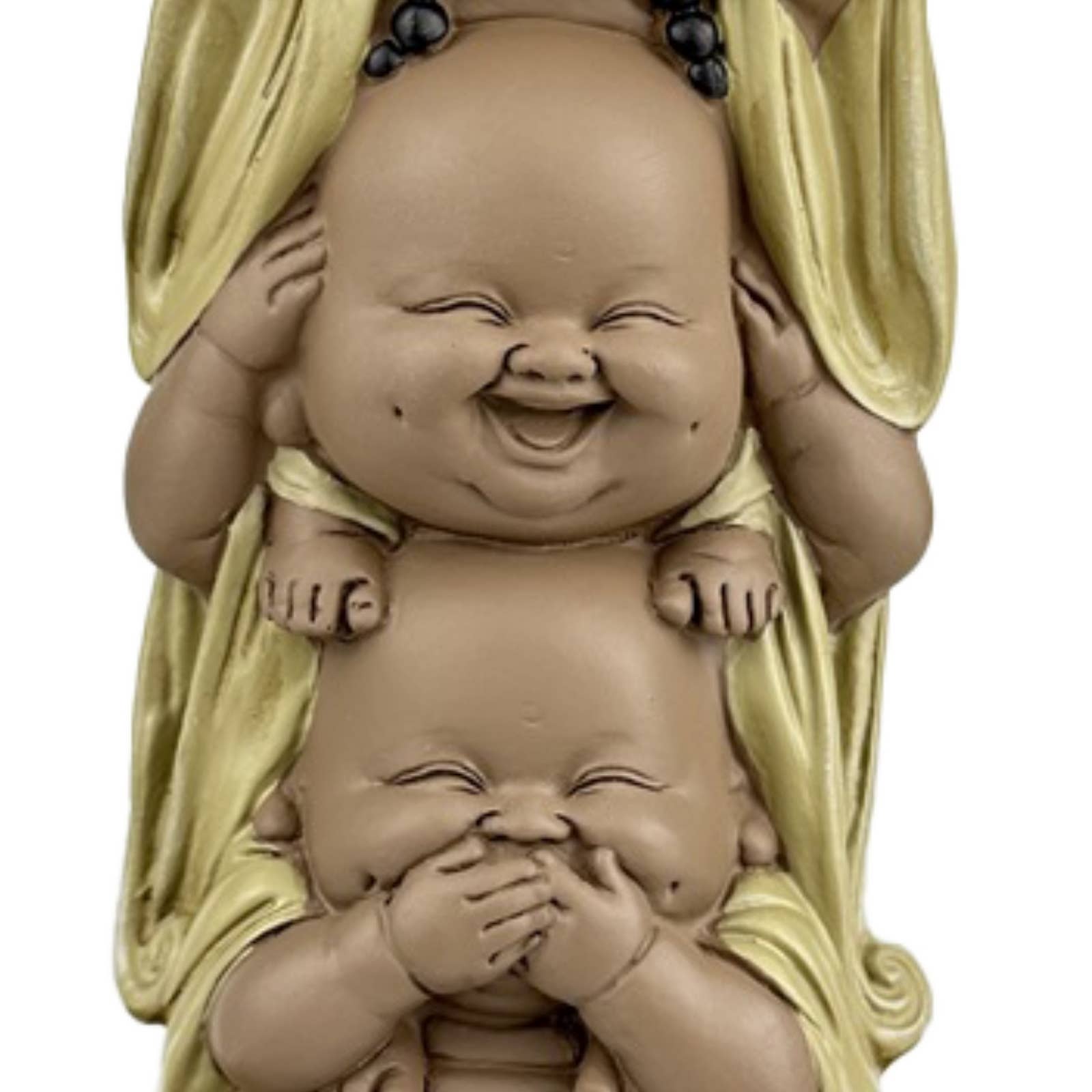 Zen'Arôme - Wholesale Sculpture - Stacked Laughing Buddha Statue - Original Gift Idea9