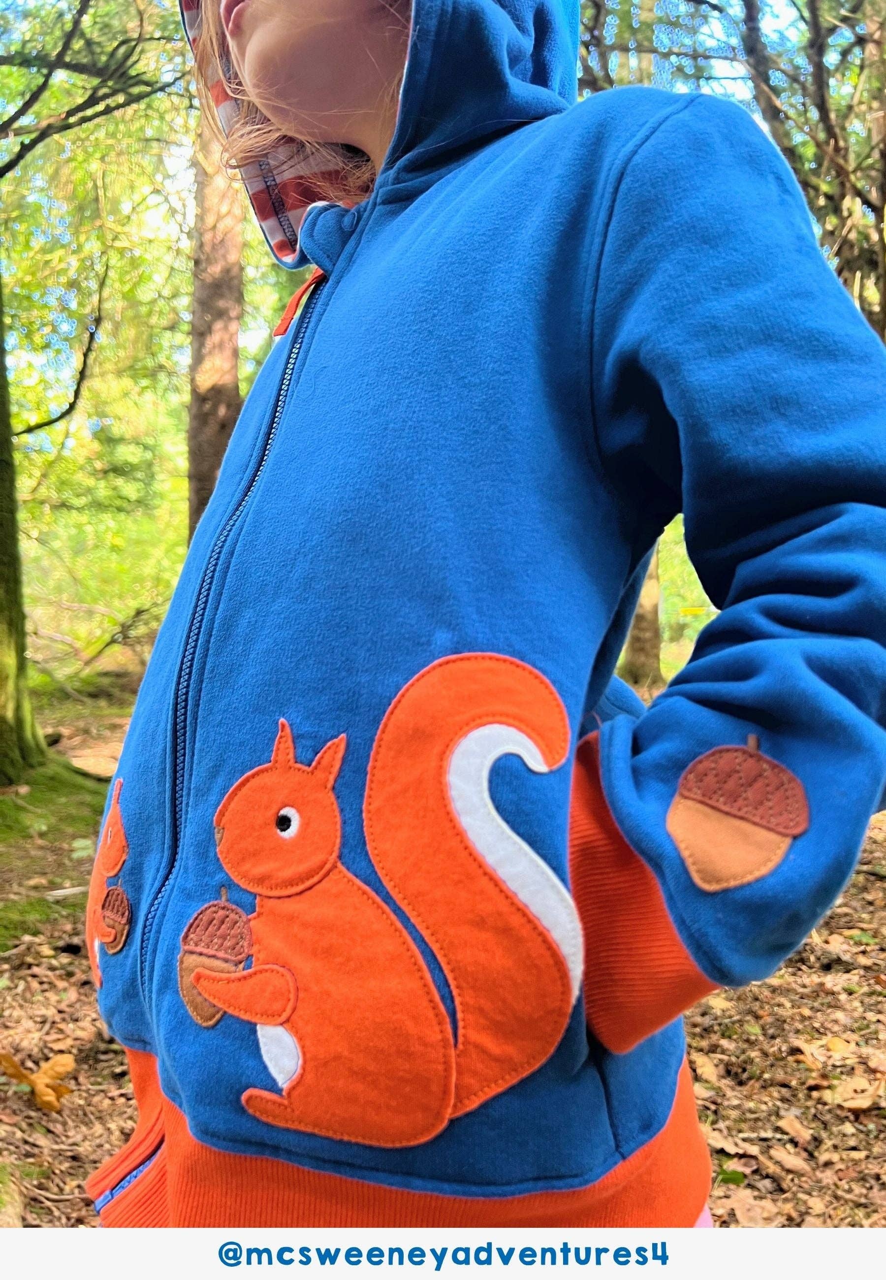 Toby Tiger - Wholesale Hoodie - Kids - Organic Squirrel Applique Hoodie3