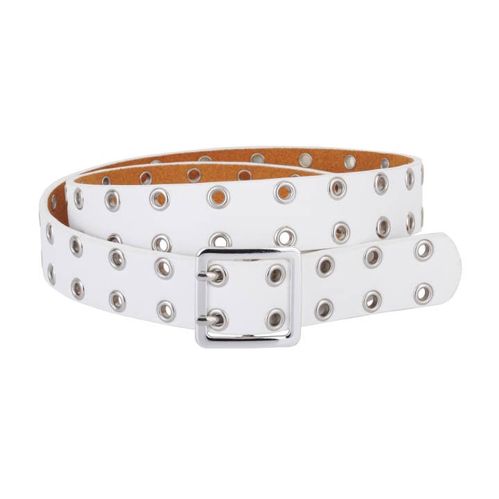 Most Wanted USA - Wholesale Belt - Women's - Double Grommet Leather Belt