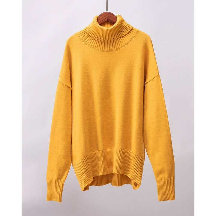 TURTLE NECK SWEATER TOP for wholesale by Mapcie