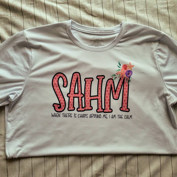 Camisetas blancas SAHM para venta al por mayor de Perfectly Sassy Expressions