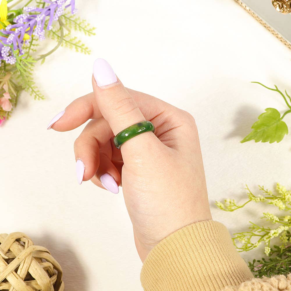 Natures Artifacts Inc - Wholesale Band/Stacked Ring - Jade Rings | Jade Crystals | Crystal Rings3