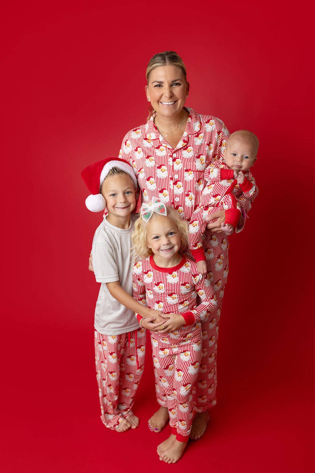 rainbow + co - Wholesale Jumpsuit - Baby - Vintage Santas Christmas Zippies