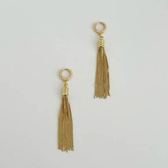 Tramps+Thieves - Wholesale Huggie Earrings - Little Fringe Huggie Hoop Earrings 1