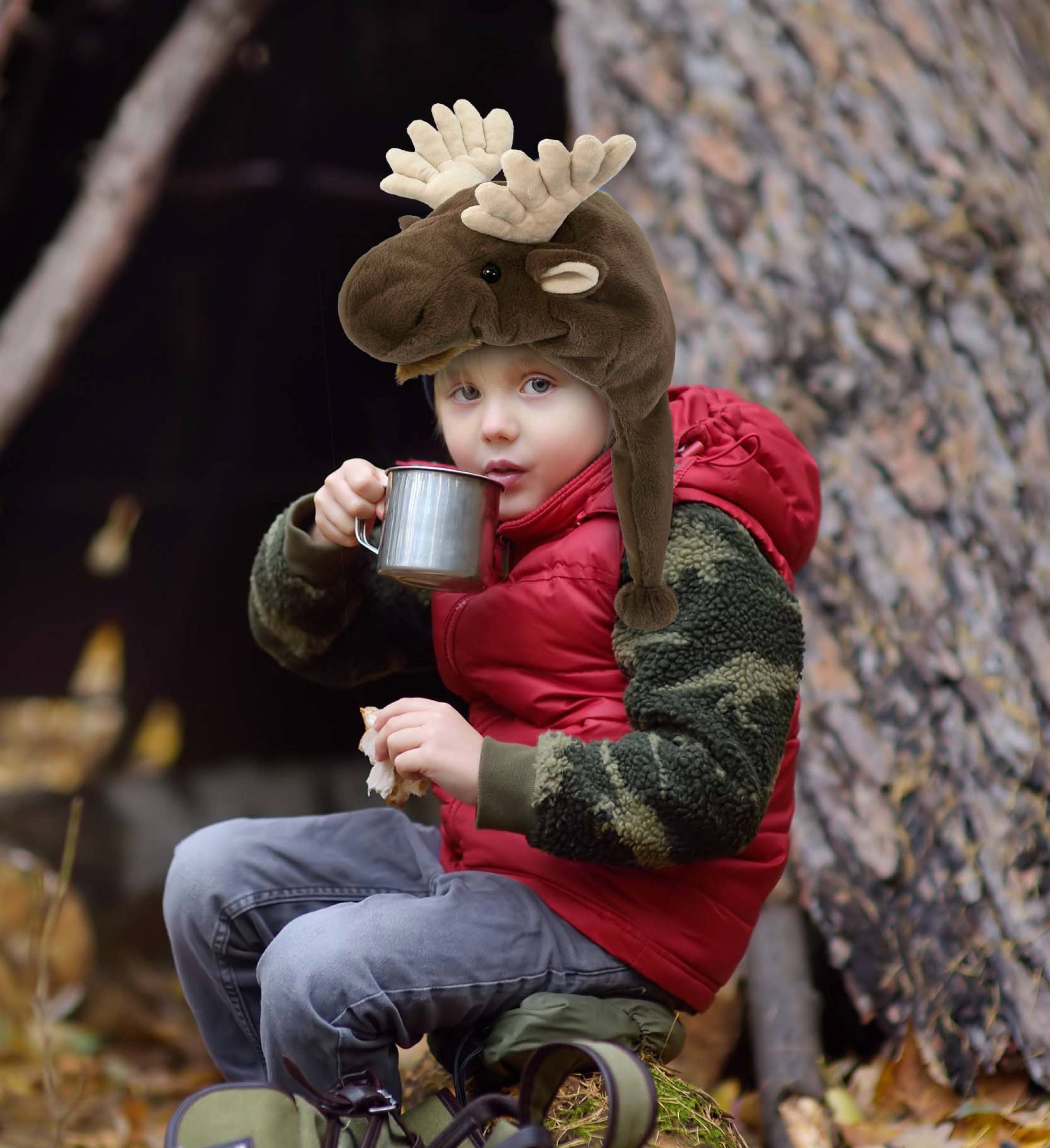 Cota Global - Wholesale Stuffed/Plush Toy - Kids & Baby - Super-Soft Plush Hat - Moose3