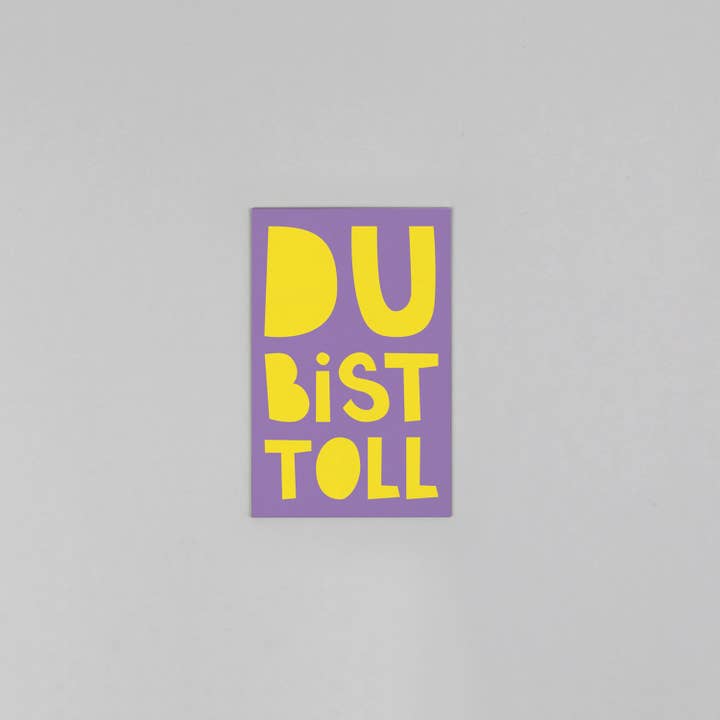 Mini card wood pulp Fred Toll for wholesale by Kunst an Papier