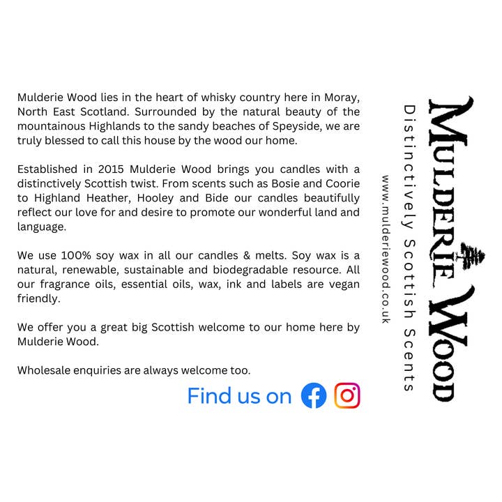 Mulderie Wood – wholesale Travel candles – Northern Lights (Aurora) Fresh Pine Scottish Gift Candle5