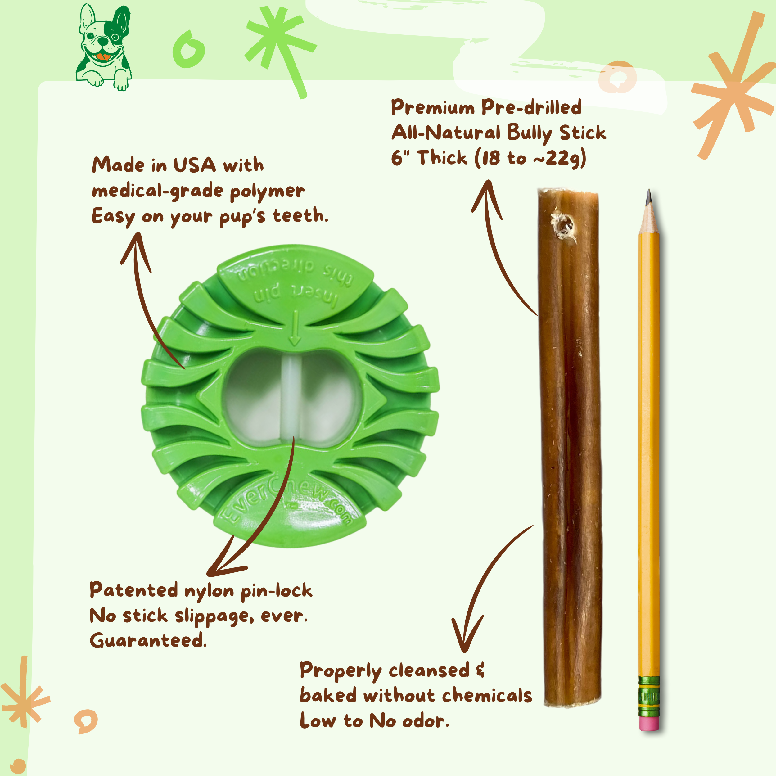 EverChew - Wholesale Pet Chew Toy - Dog - RETAIL - EverChew Bully Stick Holder Starter Packs (Singles & Cases)4