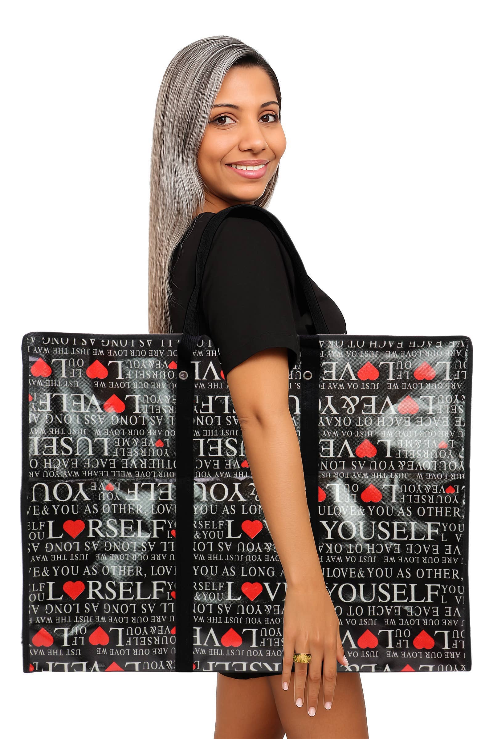 ASSORTI Sac de courses réutilisable en nylon multi-usage surdimensionné - 31,5 pouces en vente sur Faire2