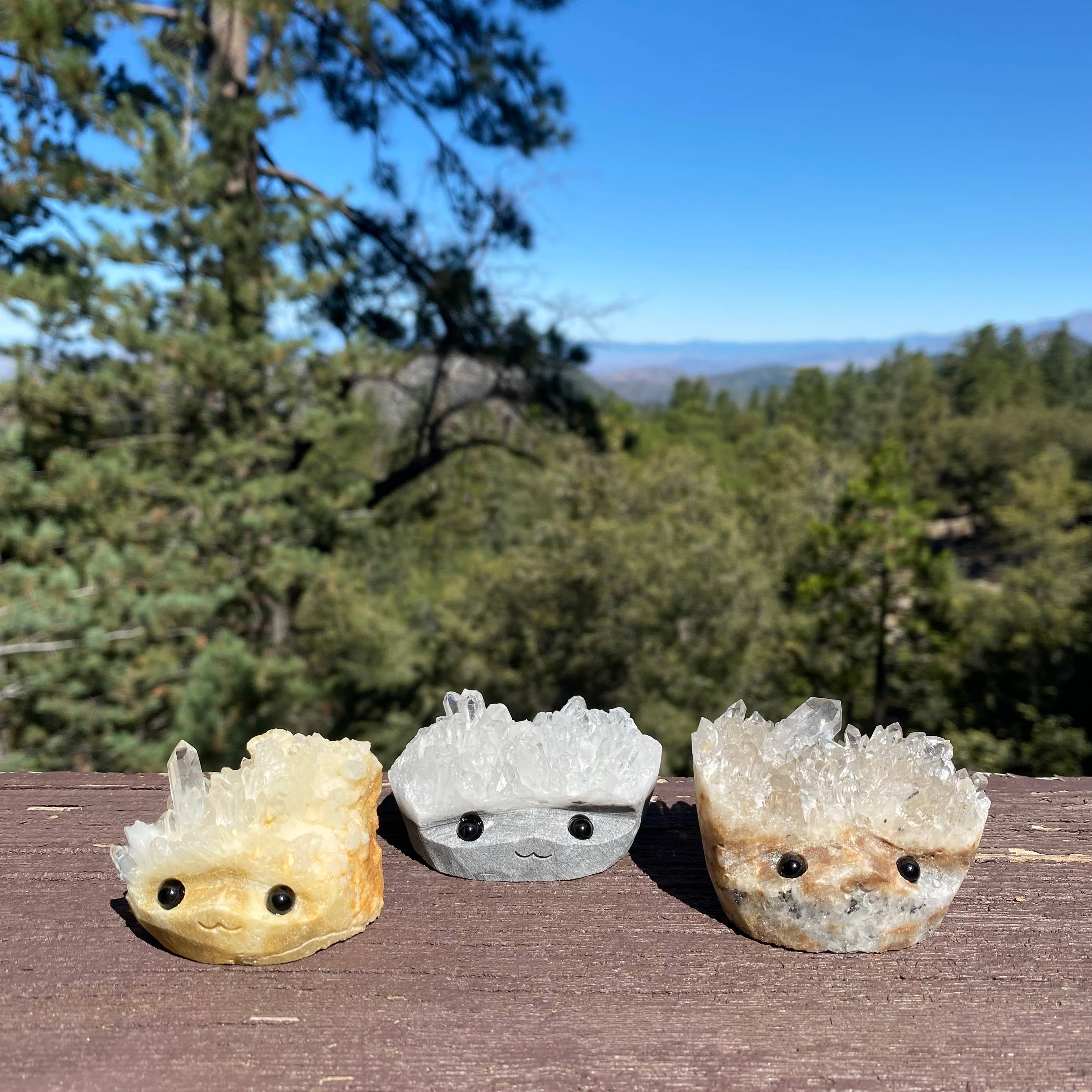 Wax Apothecary - Wholesale Spiritual Stone/Crystal - Sparkle Geode Buddies & Crystal Cluster Rock Friends MED 💎✨9