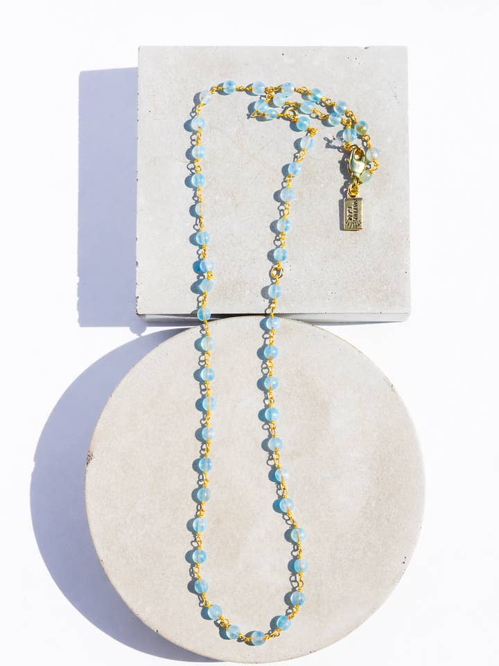 COLLAR CON PIEDRA DE NACIMIENTO - AGUAMARINA DE MARZO para venta al por mayor de Native Gem