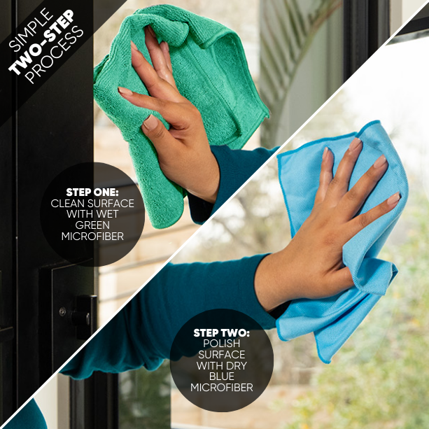 Microfiber Wholesale - Wholesale Cleaning Cloth - Microfiber Glass Cleaning Pack5
