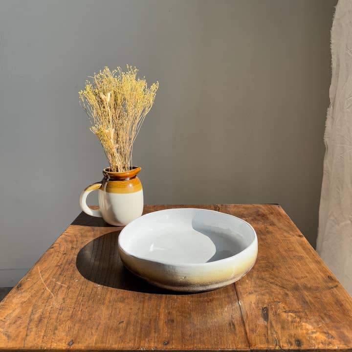 Office Objets - Wholesale Platter - Large white and clay ceramic dish4