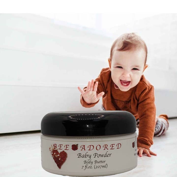 Baby Powder Scented Luxury Body Butter for wholesale by bee-adored