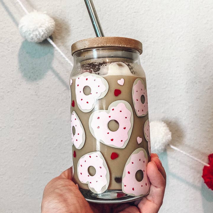 Boîte en verre Cookie Valentine pour la vente par Krafted by Kin LLC