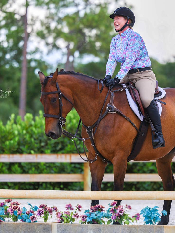 Camo Purple, Pink and Turquoise for wholesale by All Things Equestrian