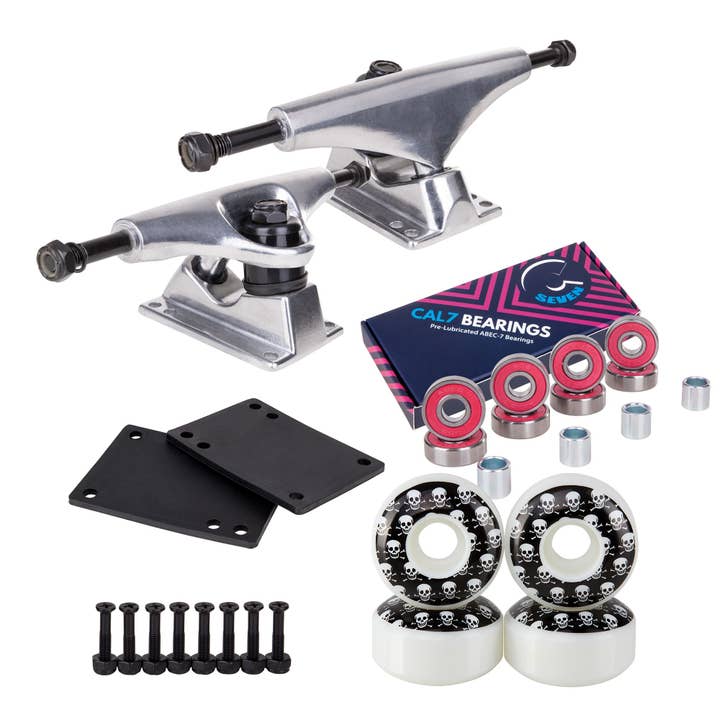 Cal 7 - Wholesale Sporting Accessories - Skateboard Setup Combo | Silver Trucks & 99A Wheels5