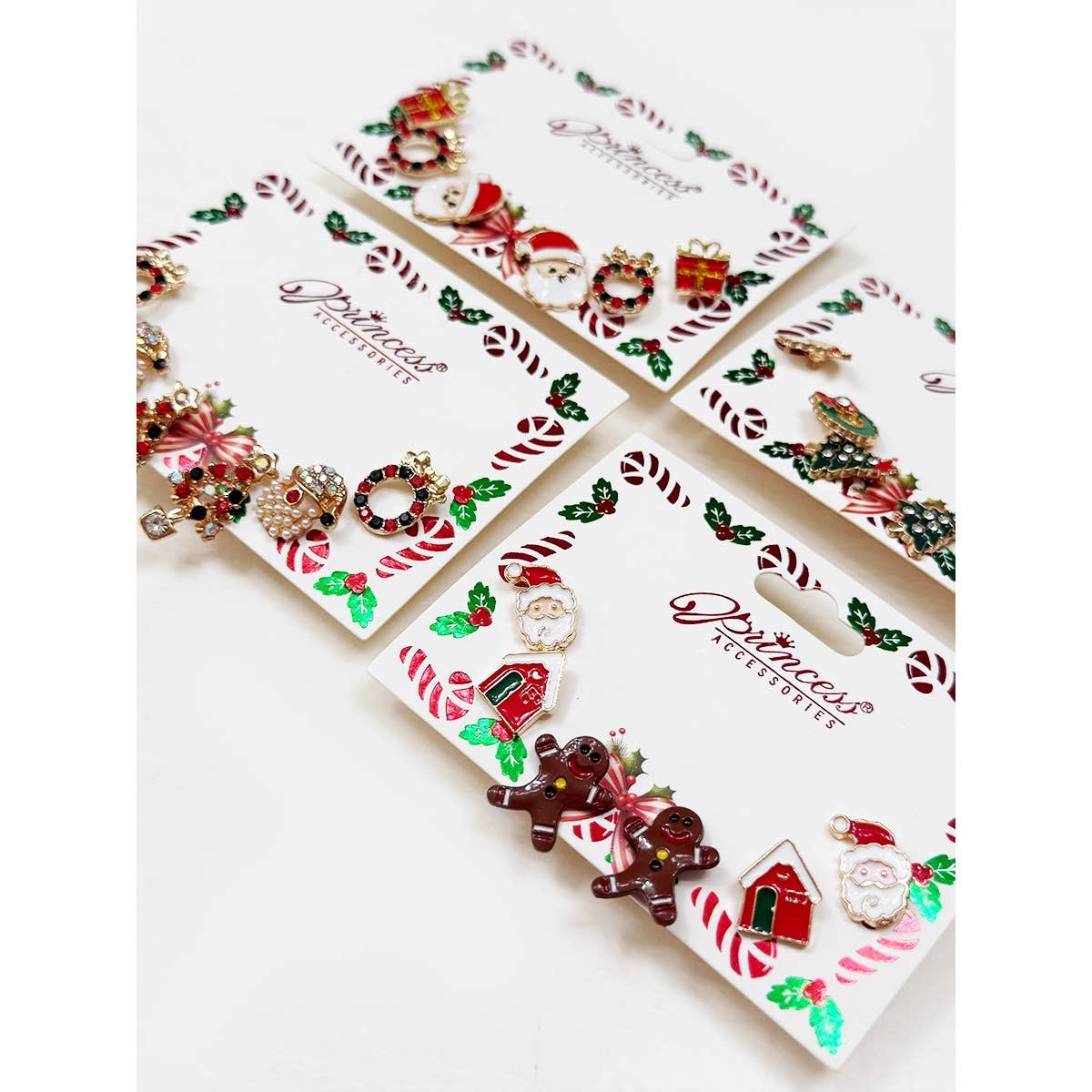 MÉLANGER LA COULEUR Boucles d'oreilles scintillantes à thème de Noël mignonnes en vente sur Faire5