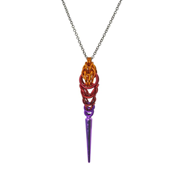 Spike Pendant - Sunset for wholesale by Rebeca Mojica Jewelry
