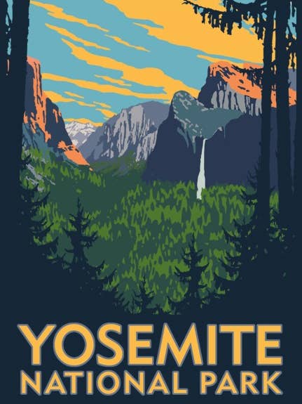 Yosemite Luggage Tag for wholesale by Linnea Design