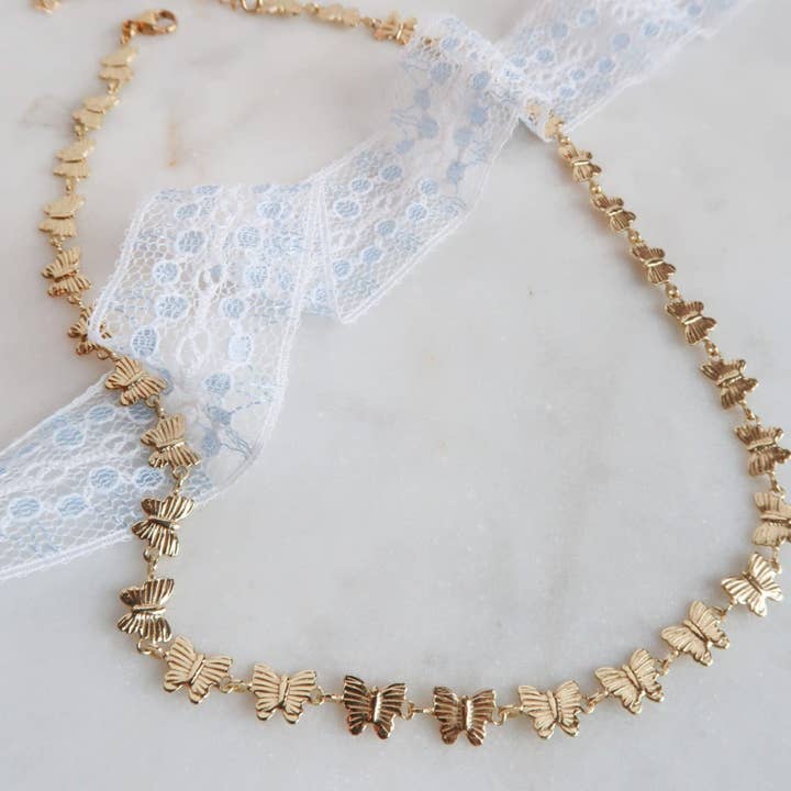 Butterfly Kisses Necklace for wholesale by Bittersweet