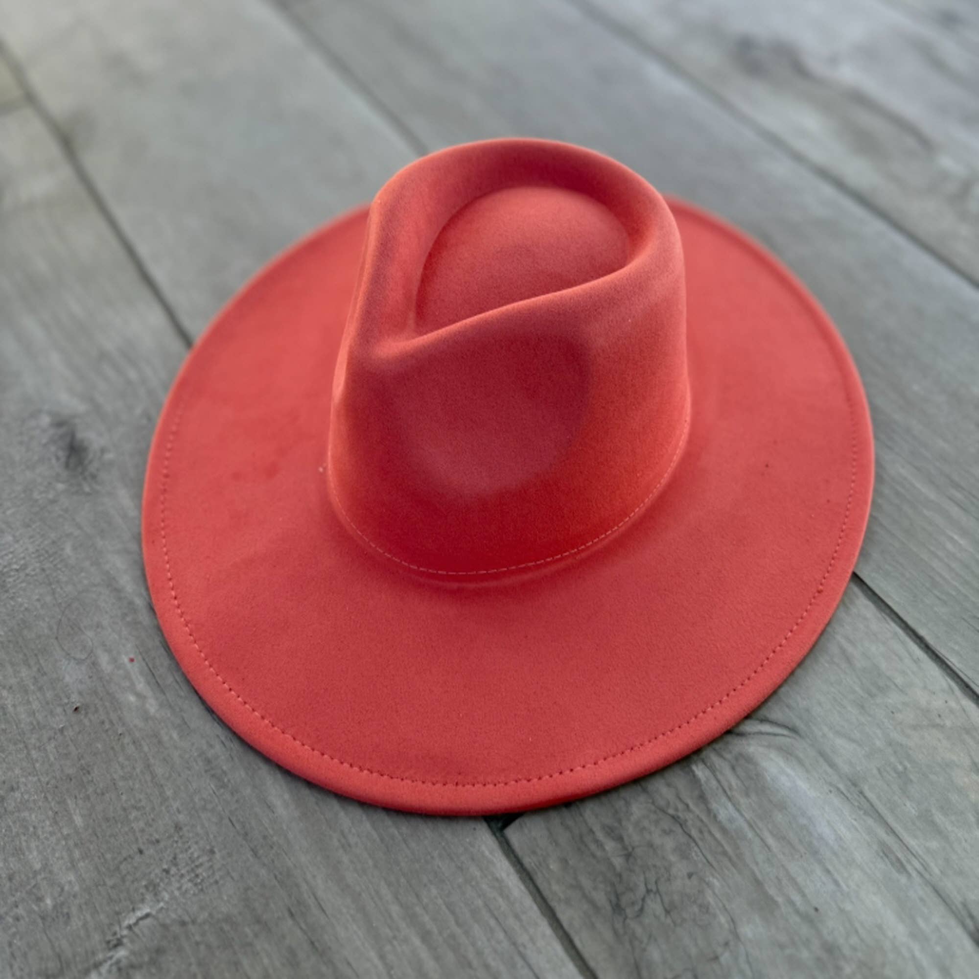 Queens INC - Wholesale Fedora - Women's - Vegan Suede Wide Brim Rancher Hat 15