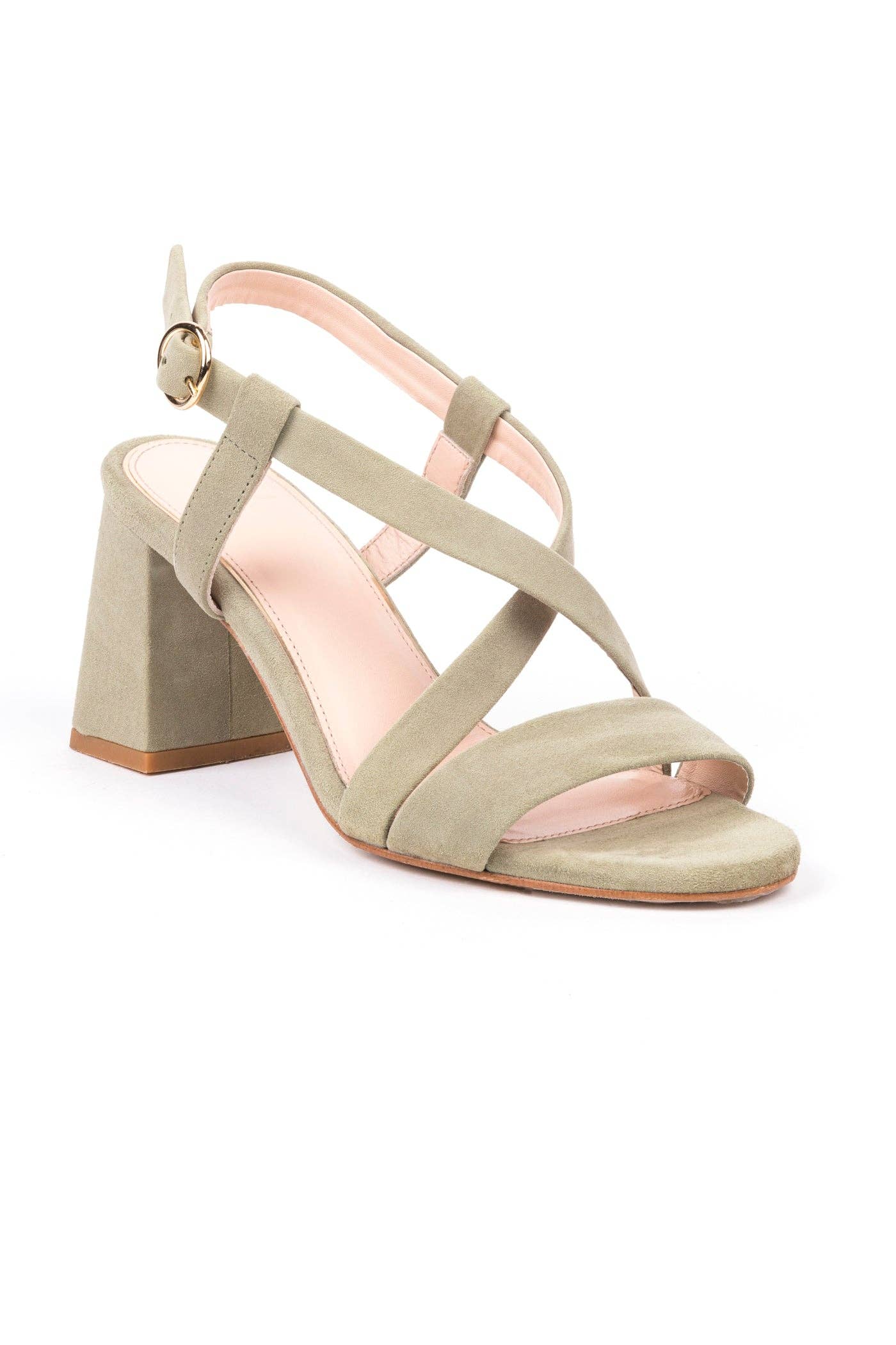 Zilian - Wholesale High Heels - Women's - Bridal high-heeled sandals 7.5 cm with crossed straps8