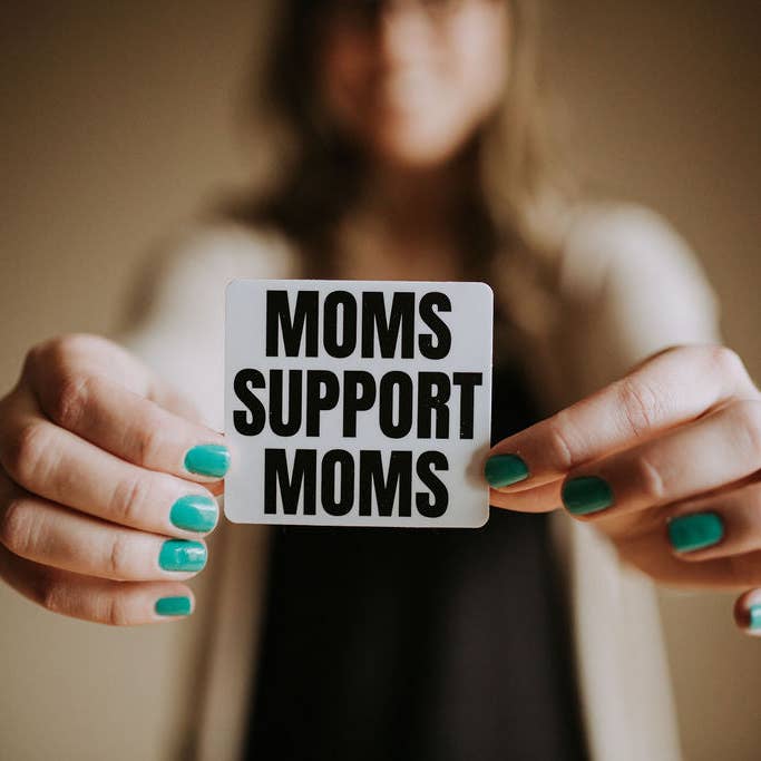 Moms Support Moms - Sticker for wholesale by Liv a Little