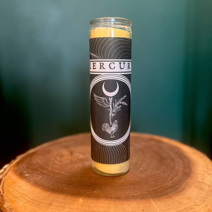 MERCURY : Bougie fixe 7 jours : Bougie d'autel pour la vente par Dark Moon Parlour