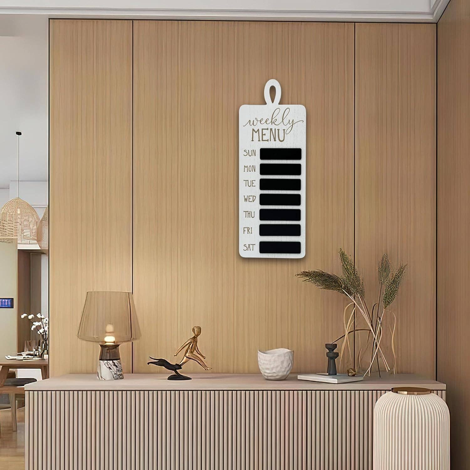 Paris Loft Inc - Vendita all'ingrosso Cartelli - Targa da parete per cucina con menu settimanale2