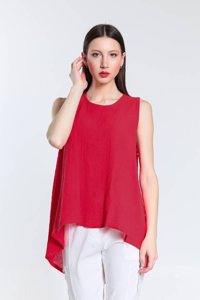 TINA Stephens Italy/Tees By Tina - Wholesale Tank Top - Women's - Lexa Lin-Co Tunic Tank (BT117)20