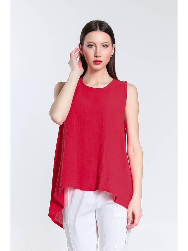 TINA Stephens Italy/Tees By Tina - Wholesale Tank Top - Women's - Lexa Lin-Co Tunic Tank (BT117)20