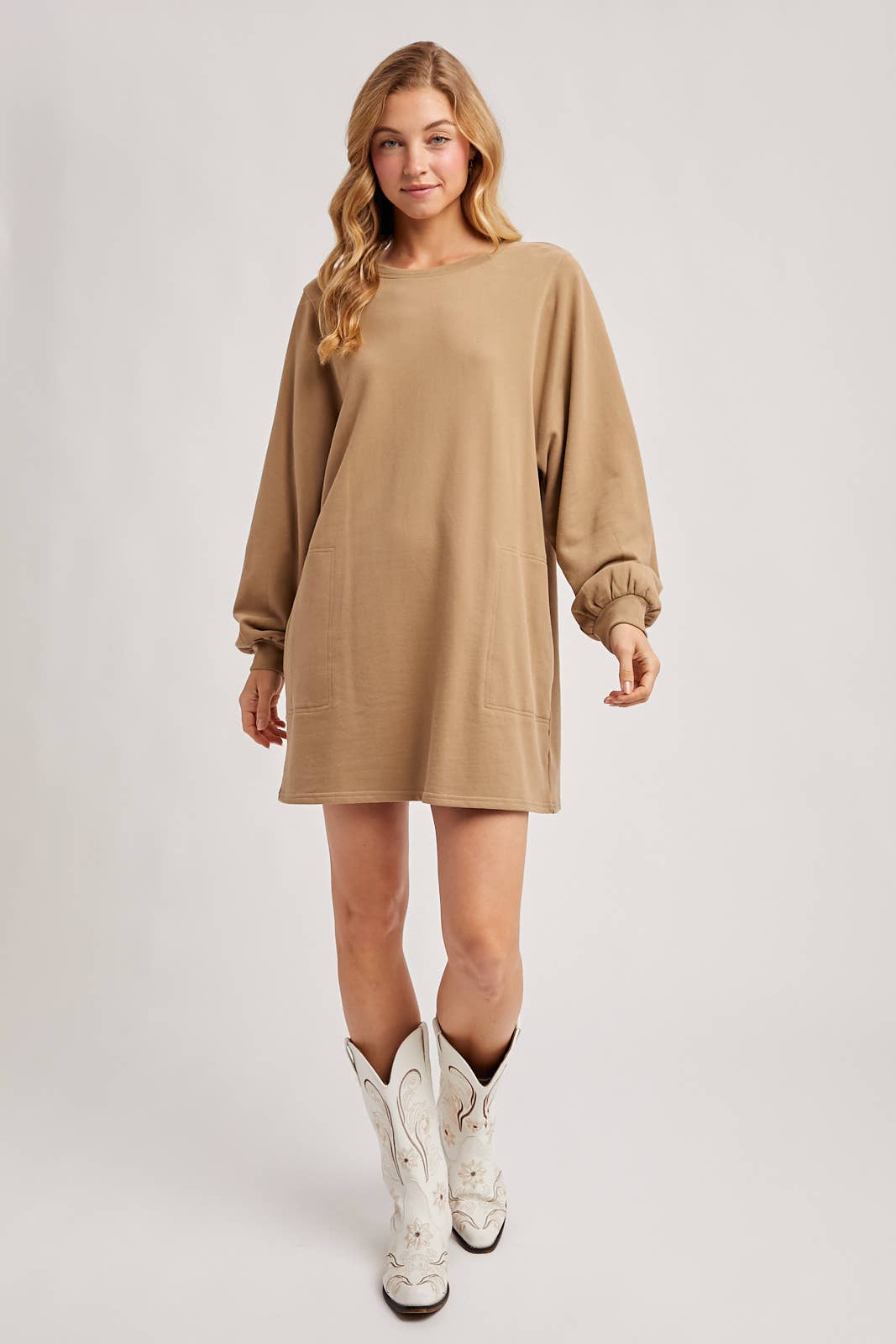 Bluivy - Vente Robe – femme - Robe mini en french terry32